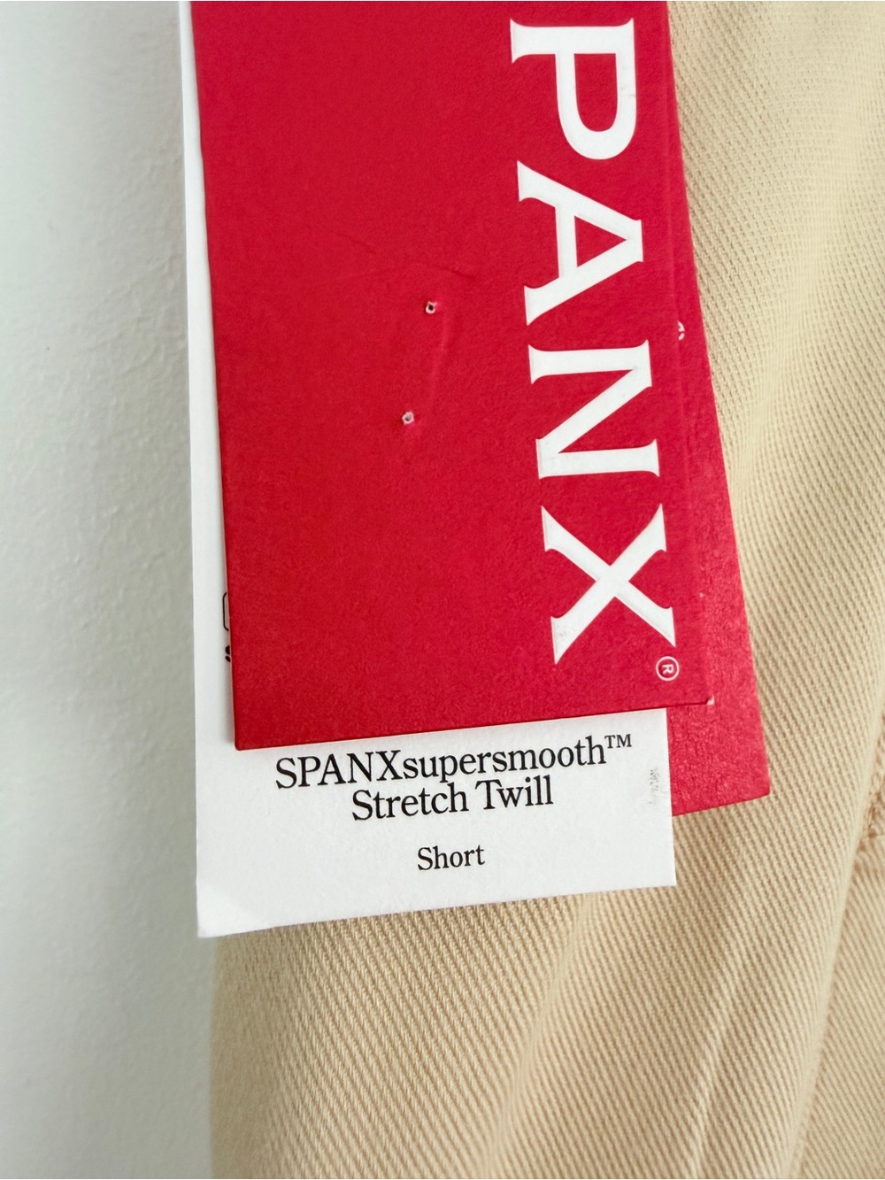 NWT SPANX Supersmooth Stretch Twill High-Rise Tailored Khaki Women's Shorts XL - Picture 8 of 13